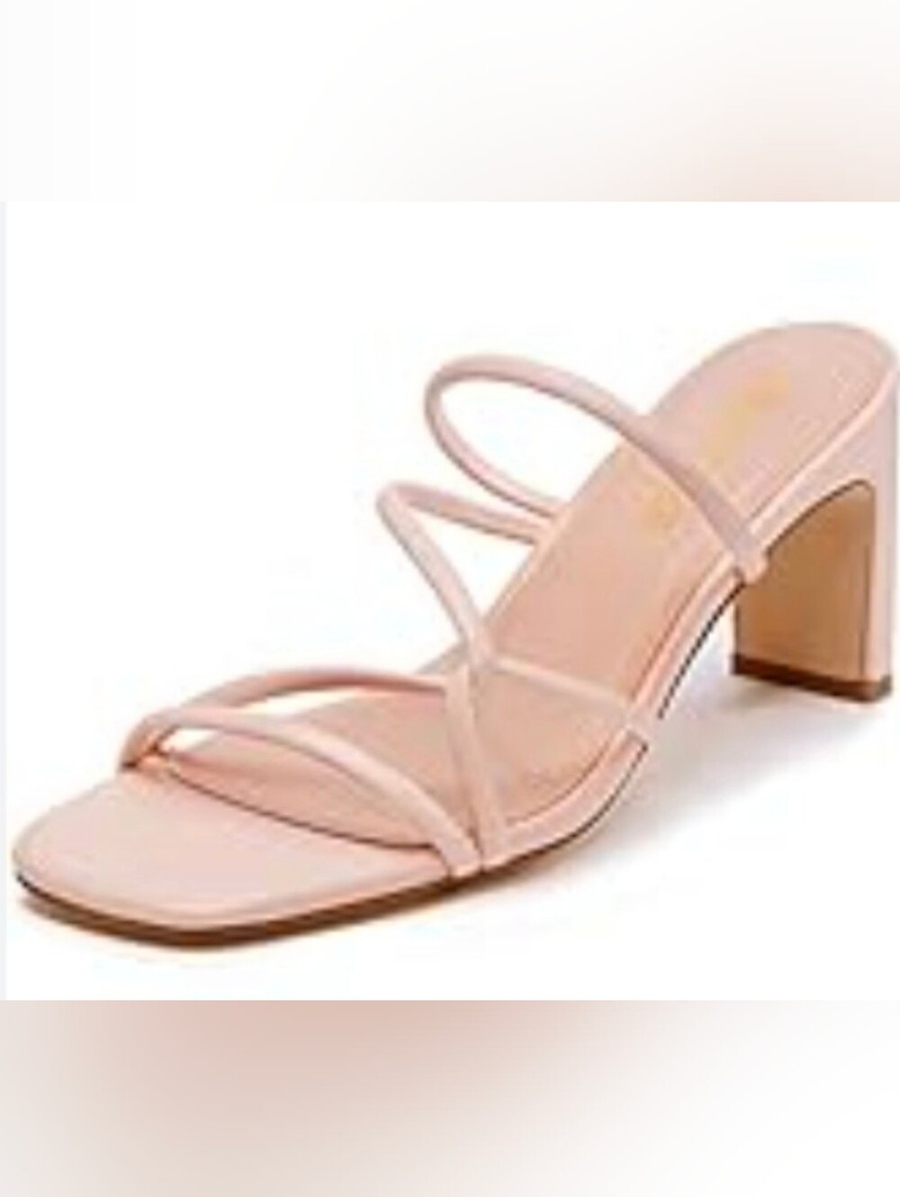new skinny strap block heel square toe shoes